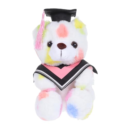 Angoily Puppe für die Abschlusssaison Studenten plüschbär abschlussgeschenk abschluss ausgestopfte bären Abschluss Tierpuppe Diplom-Bär trägt Puppenabschluss PP Baumwolle Rosa von Angoily