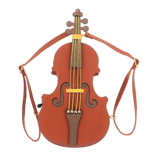 Angoily Puppengeigenrucksack Neuheit Geigen-Geldbörse Tasche mit Geigenmotiv Puppen-Geigenrucksäcke Violine-Zubehörtasche Puppen Rucksack Geigenförmiger Rucksack PU-Leder Angoily Puppengeigenrucksack Neuheit Geigen-Geldbörse Tasche mit Geigenmotiv Puppen-Geigenrucksäcke Violine-Zubehörtasche Puppen Rucksack Geigenförmiger Rucksack PU-Leder von Angoily