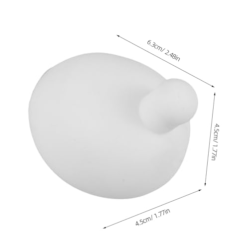 Angoily Quetsch-Stressball 10 Stück Silikon-Pressblasen-Einsatz Zum Häkeln DIY-Silikonblasen-Einsatz Als Ersatz 6 1 cm (Weiß) von Angoily