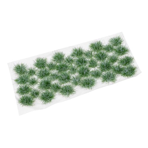 Angoily Realistische Mini Grasbüschel Modell Gras Cluster für Diorama Modellbau UV Beständig Farbecht für Sandtisch Eisenbahn Landschaft DIY Gartendeko von Angoily