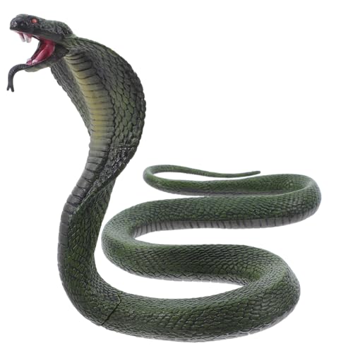 Angoily Realistisches, Solides Kobra-schlangenmodell, Dekoration, Lebensechte Schlangenskulptur, Wildtierfiguren, Kobra-actionmodell Für Zuhause, Garten, Büro, Ausstellung Für Angoily Realistisches, Solides Kobra-schlangenmodell, Dekoration, Lebensechte Schlangenskulptur, Wildtierfiguren, Kobra-actionmodell Für Zuhause, Garten, Büro, Ausstellung Für von Angoily