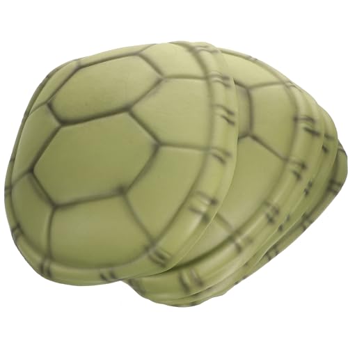 Angoily Schildkrötenpanzerkostüm - 4-Teiliges Halloweenkostüm Aus Eva-Schildkrötenpanzer-Rucksack - Halloween-Cosplay-Party-Accessoire Verkleidungs-Requisiten-Accessoires - Dunkelgrün von Angoily