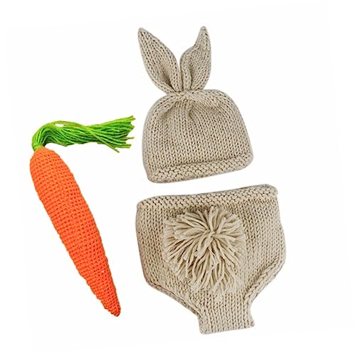 Angoily Teiliges für Neugeborenen Fotografie Niedliches Osterkostüm mit Hasen Hut und Karotten Zubehör für Unvergessliche Fotoshootings Angoily Teiliges für Neugeborenen Fotografie Niedliches Osterkostüm mit Hasen Hut und Karotten Zubehör für Unvergessliche Fotoshootings von Angoily
