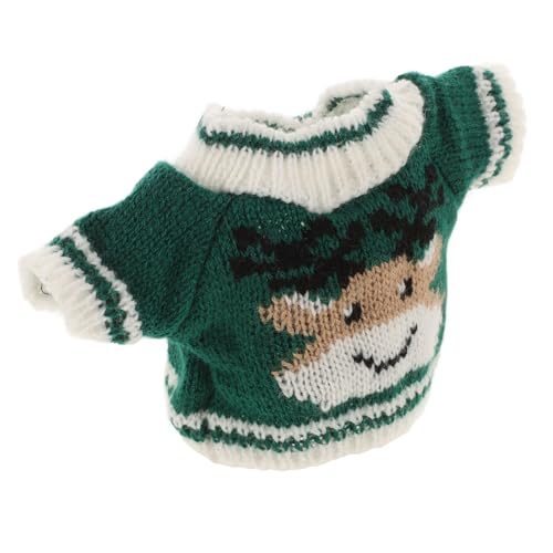 Angoily Weihnachtspuppenzubehör, Puppenpullover, Kleidung, Strickkleidung, Plüsch-Outfits, Passend für 12-16 Zoll, Grün Angoily Weihnachtspuppenzubehör, Puppenpullover, Kleidung, Strickkleidung, Plüsch-Outfits, Passend für 12-16 Zoll, Grün von Angoily