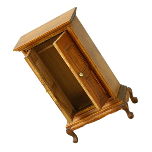 Angoily kleines Möbelmodell Puppenhausgarderobe Puppenhaus Holz Schrankmodell Holz -Vintage -Schrank Kleiderschrank Dekoration Puppenhaus Mini-Holzschrank Kaffee Angoily kleines Möbelmodell Puppenhausgarderobe Puppenhaus Holz Schrankmodell Holz -Vintage -Schrank Kleiderschrank Dekoration Puppenhaus Mini-Holzschrank Kaffee von Angoily
