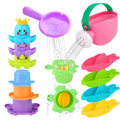 Anhow 13 Stück Badespielzeug Baby ab 1 2 3 4 Jahre, Wasserspielzeug Kinder Badewannenspielzeug für Mädchen Junge - Bunt Anhow 13 Stück Badespielzeug Baby ab 1 2 3 4 Jahre, Wasserspielzeug Kinder Badewannenspielzeug für Mädchen Junge - Bunt von Anhow