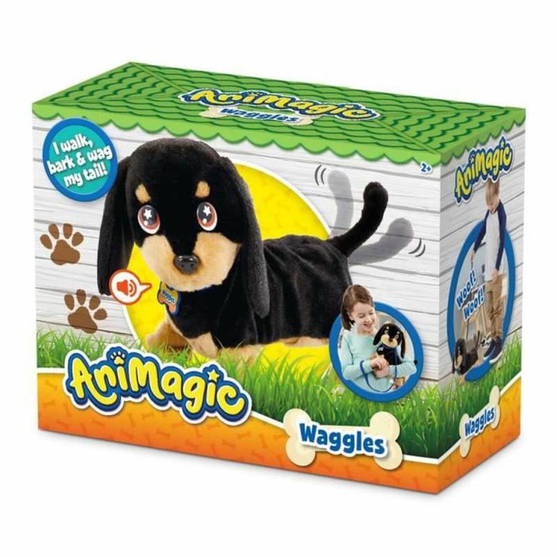 Plüschtier Animagic Waggles on the go mit ton Braun von AniMagic