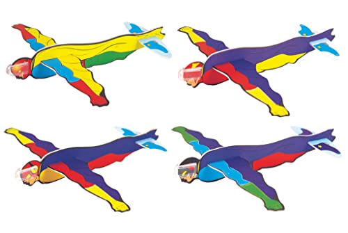 Anila's 10 Partytütenfüller und Gastgeschenke mit Superhelden-Motiv, 10 verschiedene Superhelden-Gleiter (ideal für Kinder von 3-8 Jahren) von Anila's