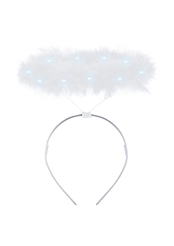 Anila's Weihnachts-Stirnband, Haarband oder Hüte, Einheitsgröße, Haar-Accessoire für Kostüme und Partys, für Kinder und Erwachsene (leuchtender Halo) von Anila's