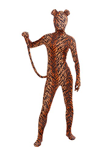 Aniler Herren und Damen Spandex Ganzkörper-Kostüm Zentai Kostüm Bodysuit (XX-Large, Zebra Ohren Schwanz) von Aniler