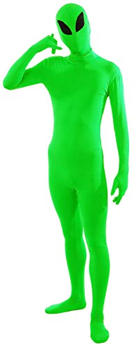 Aniler Herren und Damen Spandex Ganzkörperanzug Zentai Kostüm Bodysuit (Large, Lime Green Alien) von Aniler