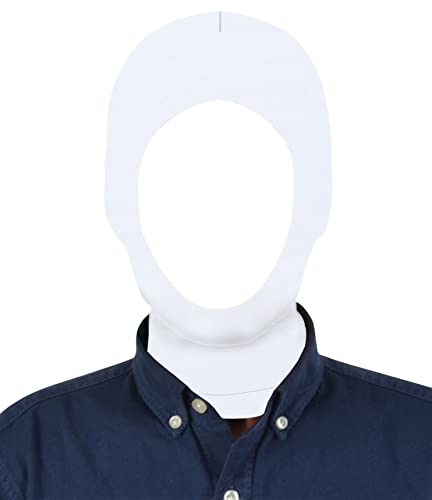 Aniler Unisex Open Face Stretchy Kostüm Cosplay Zentai Hood Maske (Einheitsgröße, weiß) von Aniler