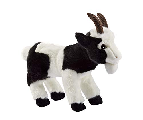 Anima Plüschtier Ziege, schwarz und weiß, 26 cm von Anima