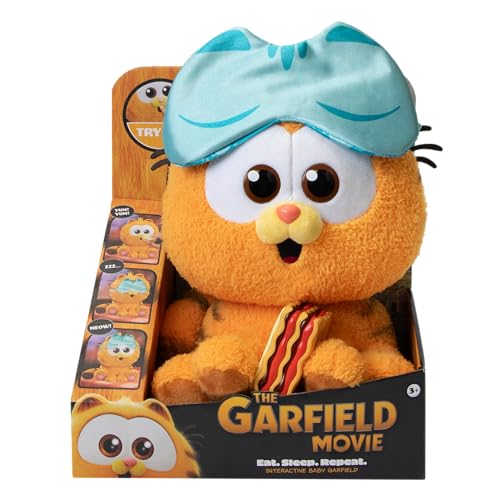 Animagic Baby Garfield, Interaktives Stofftier, Für Kinder ab 3 Jahren, Kuscheliger Garfield Kater, Lass ihn Essen und schlafen, Sensorische Erfahrung Animagic Baby Garfield, Interaktives Stofftier, Für Kinder ab 3 Jahren, Kuscheliger Garfield Kater, Lass ihn Essen und schlafen, Sensorische Erfahrung von Animagic