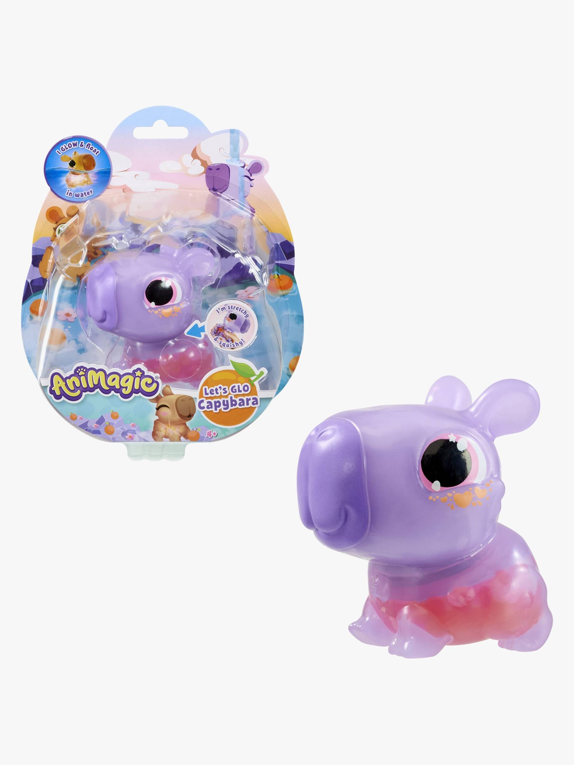 Animagic Let'S Glo Figur Capybara, Lila von Animagic