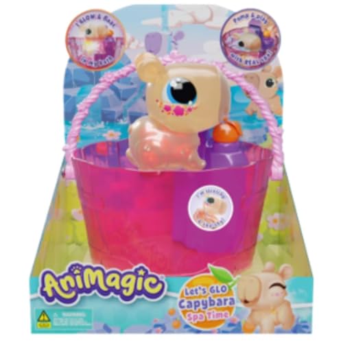Animagic Let's Glo Capybara - SPA TIME, Spielzeug ab 4 Jahren, sensorisches Kinderspielzeug mit Aquarium für das Wasserschwein, liebenswertes Haustier, einfach zum Mitnehmen Animagic Let's Glo Capybara - SPA TIME, Spielzeug ab 4 Jahren, sensorisches Kinderspielzeug mit Aquarium für das Wasserschwein, liebenswertes Haustier, einfach zum Mitnehmen von Animagic
