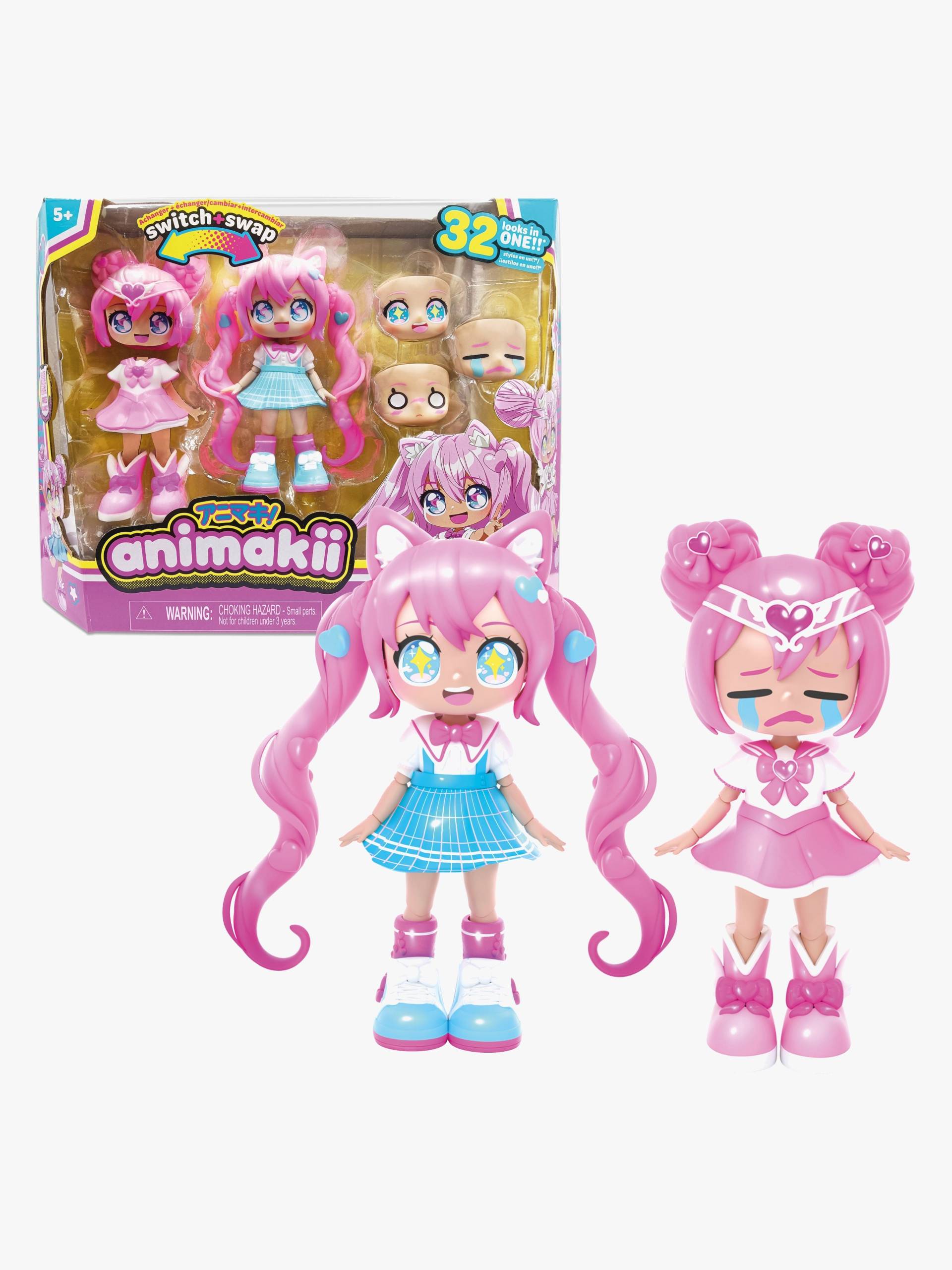 Animakii Puppenset Magisches Mädchen &  Fledermaus von Animakii