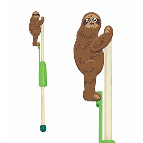 Deluxebase Tierakrobaten - Faultier hölzernes Dschungeltierspielzeug für Kleinkinder und Kinder von Animal Acrobats