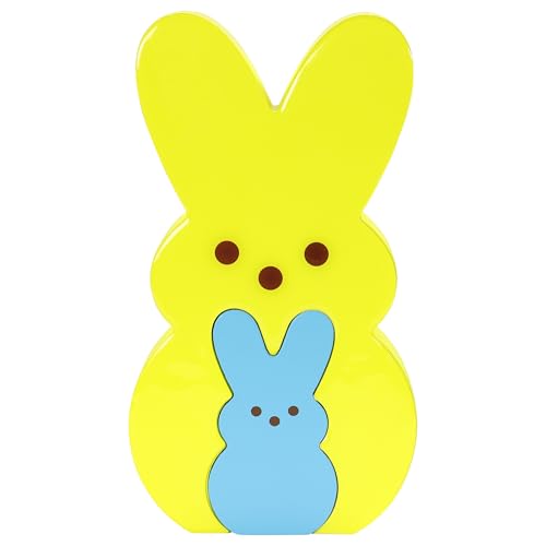 Animal Adventure Peeps Holzhasen, 22,9 cm, Gelb und Blau Animal Adventure Peeps Holzhasen, 22,9 cm, Gelb und Blau von Animal Adventure