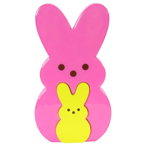 Animal Adventure Peeps Holzhasen, 22,9 cm, Rosa und Gelb Animal Adventure Peeps Holzhasen, 22,9 cm, Rosa und Gelb von Animal Adventure
