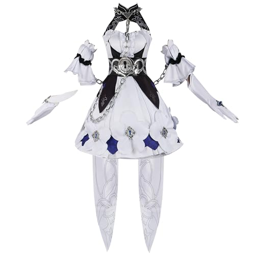 Animationart Seele Vollerei Cosplay Kostüm Spiel Honkai Star Rail Uniform Halloween Party Outfits Sets (Weiß, X-Large) von Animationart