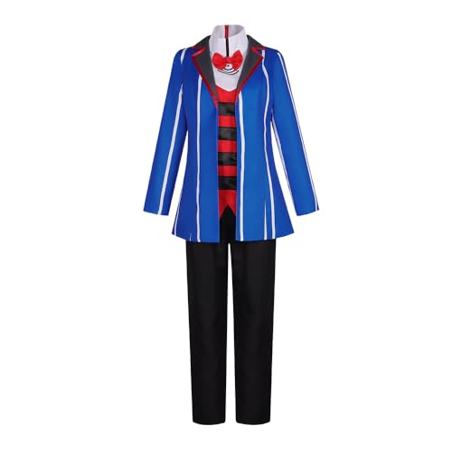 Animationart Vox Cosplay Kostüm Uniform Anzug Outfit für Halloween Karneval Weihnachten Blau Rot Anzug Party (Blau, Medium) von Animationart