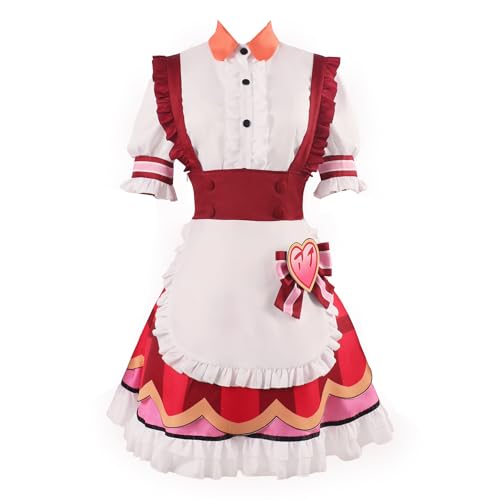 Anime Cos Hoshino Ai Cosplay-Kostüme für Damen, Lolita, Dienstmädchen-Outfits, Uniform für Halloween, Weiß, Größe M von Animationart