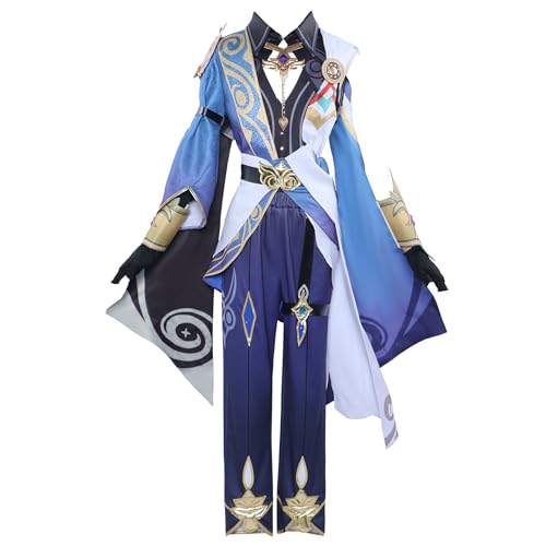 Anime Game Honkai Star Rail Doctor Veritas Ratio Cosplay Kostüm Uniform Anzug Halloween (Blau, XS) von Animationart