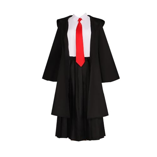 Anime Mashle Magic and Muscles Mashle Cosplay Costume Magic School Uniforms Cloak Suits (Black, Large) von Animationart