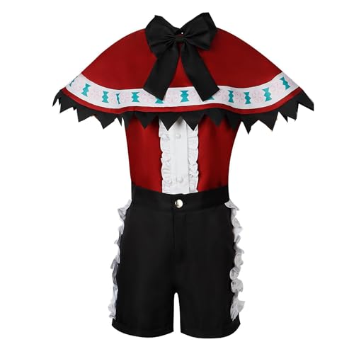 Anime Oshi No Ko Mem Cho Cosplay-Kostüm, Uniform, Kleid, Outfit, Halloween, Party, Mädchen (Rot, X-Large) von Animationart