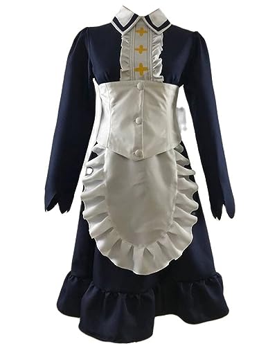 Anime Seven Deadly Sins Cosplay Nanatsu No Taizai 2 Elizabeth Liones Maid Dress Cosplay Costume (White, Small) von Animationart