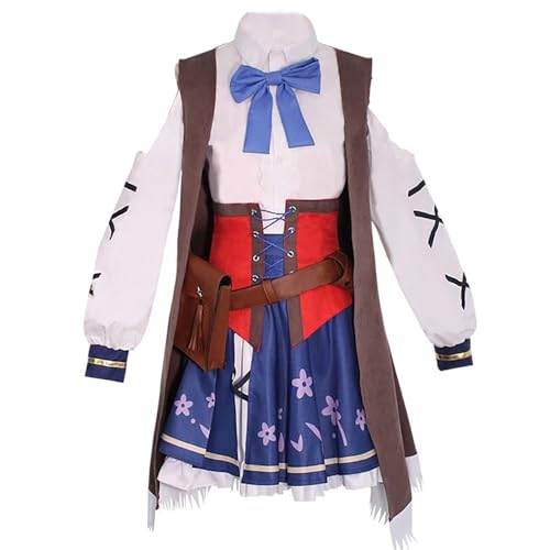 Anime Umamusume Pretty Derby Cosplay Kostüm Erwachsene Frauen Outfit Rock Uniform Halloween Party (Blau, XS) von Animationart