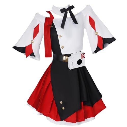 März 7th Cos Cosplay Kostüm Honkai Star Rail Karneval Uniform Anime Halloween Game Party (Rot, XXX-Large) von Animationart