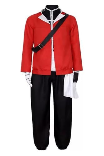 Stark Cosplay Kostüm Anime Frieren Cos Soldat Für Halloween Party Outfits Uniform Herren Set (Rot, Large) von Animationart