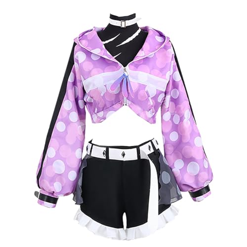 Unisex Anime Cos LoveLive! Cosplay Kostüme Halloween Weihnachten Party Sets Uniform Anzüge (Lila, Medium) von Animationart