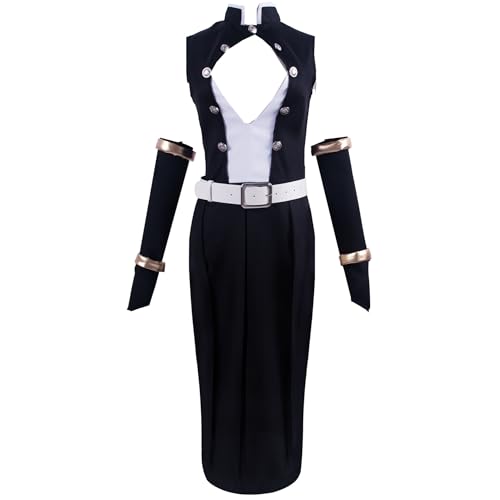 Uzui Tengen Cosplay-Kostüm, Teamuniform, Party, Karneval, schwarzes Kleid, Anime-Kleidung, Damen, Schwarz, Größe XL von Animationart