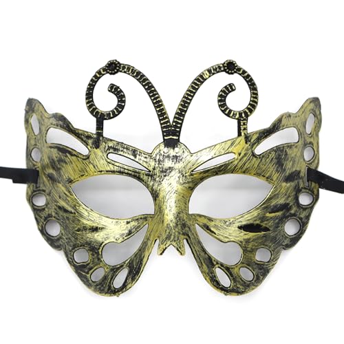 Aniyan Maske Venezianische Maskerade Retro Augenmaske für Damen & Herren, Kunststoff Kostüm Masken für Party, Ball, Karneval, Cosplay & Halloween Aniyan Maske Venezianische Maskerade Retro Augenmaske für Damen & Herren, Kunststoff Kostüm Masken für Party, Ball, Karneval, Cosplay & Halloween von Aniyan