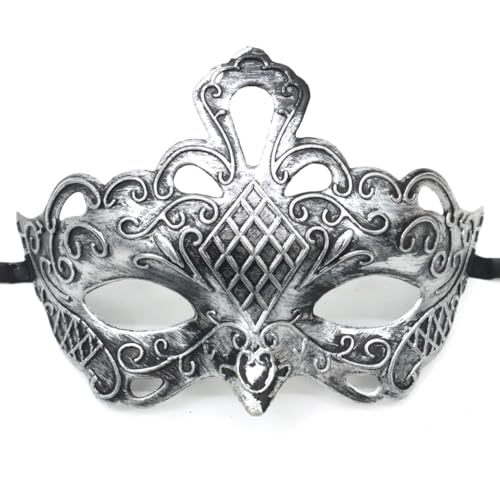 Aniyan Maske Venezianische Maskerade Retro Augenmaske für Damen & Herren, Kunststoff Kostüm Masken für Party, Ball, Karneval, Cosplay & Halloween Aniyan Maske Venezianische Maskerade Retro Augenmaske für Damen & Herren, Kunststoff Kostüm Masken für Party, Ball, Karneval, Cosplay & Halloween von Aniyan