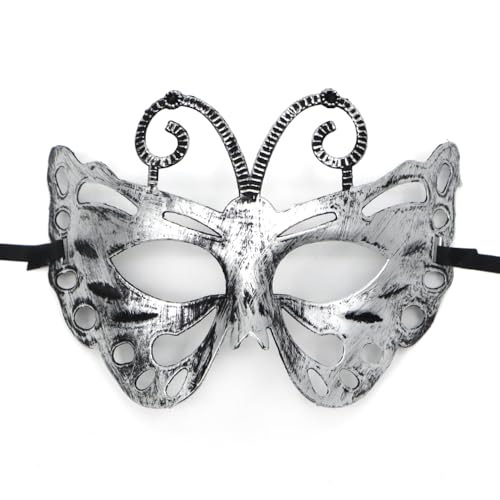 Aniyan Maske Venezianische Maskerade Retro Augenmaske für Damen & Herren, Kunststoff Kostüm Masken für Party, Ball, Karneval, Cosplay & Halloween Aniyan Maske Venezianische Maskerade Retro Augenmaske für Damen & Herren, Kunststoff Kostüm Masken für Party, Ball, Karneval, Cosplay & Halloween von Aniyan