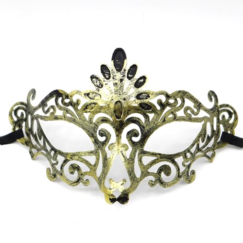 Aniyan Maske Venezianische Maskerade Retro Augenmaske für Damen & Herren, Kunststoff Kostüm Masken für Party, Ball, Karneval, Cosplay & Halloween Aniyan Maske Venezianische Maskerade Retro Augenmaske für Damen & Herren, Kunststoff Kostüm Masken für Party, Ball, Karneval, Cosplay & Halloween von Aniyan