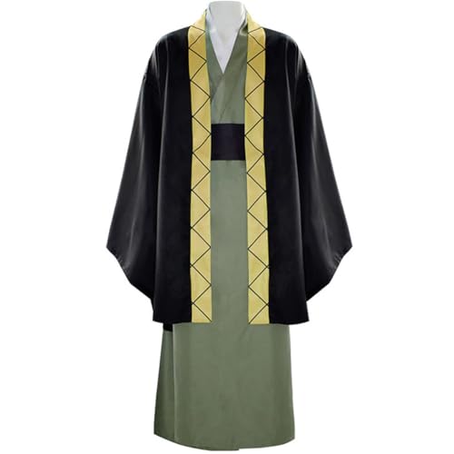 Anime Bungo Stray Dogs Cosplay, Fukuzawa Yukichi BSD-Kostüm, für Herren und Damen, Halloween, japanischer Kimino-Bademantel, Yukata, Karneval, Party-Outfits Anime Bungo Stray Dogs Cosplay, Fukuzawa Yukichi BSD-Kostüm, für Herren und Damen, Halloween, japanischer Kimino-Bademantel, Yukata, Karneval, Party-Outfits von Anjinguang