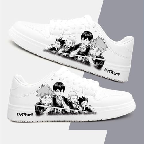 Anime High Top Sneakers Hinata Shoyo Kageyama Tobio Schuhe Anime Fashion Weiß Casual Sneaker Schuhe für Herren Damen Anime High Top Sneakers Hinata Shoyo Kageyama Tobio Schuhe Anime Fashion Weiß Casual Sneaker Schuhe für Herren Damen von Anjinguang