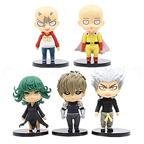 Anime One Punch Man Spielfiguren – 5 Stück niedliche Cartoon Saitama Genos PVC Sammelfigur One Punch Man Collection Actionfiguren 9.5-11cm Anime One Punch Man Spielfiguren – 5 Stück niedliche Cartoon Saitama Genos PVC Sammelfigur One Punch Man Collection Actionfiguren 9.5-11cm von Anjinguang