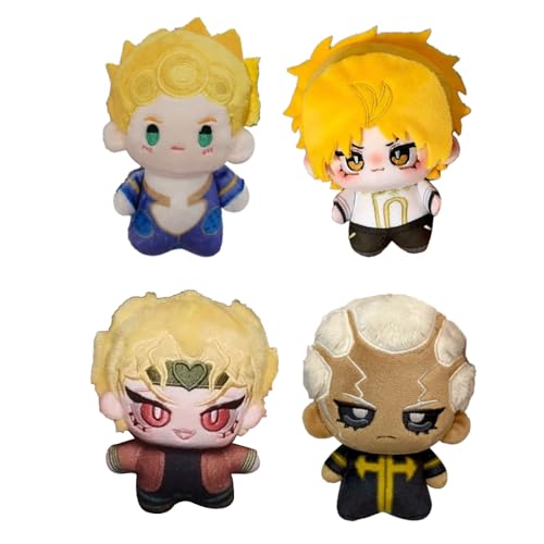 Anime Plüsch-Anhänger Dio Brando/Giorno Giovanna/Jonathan Joestar, weiche gefüllte Figur, niedliches Cartoon-Wurfkissen, Tasche, Zubehör, Dekoration, Geschenk, 10 cm Anime Plüsch-Anhänger Dio Brando/Giorno Giovanna/Jonathan Joestar, weiche gefüllte Figur, niedliches Cartoon-Wurfkissen, Tasche, Zubehör, Dekoration, Geschenk, 10 cm von Anjinguang