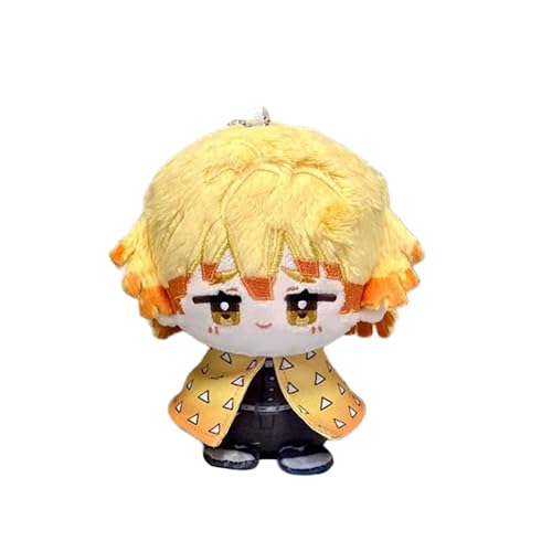 Anime-Plüschfiguren, 12 cm, niedliches Kamado Tanjiro/Kamado Nezuko/Rengoku Kyoujurou, weiches gefülltes Mini-Kissen, Anime-Figur, Anhänger, Taschenzubehör Anime-Plüschfiguren, 12 cm, niedliches Kamado Tanjiro/Kamado Nezuko/Rengoku Kyoujurou, weiches gefülltes Mini-Kissen, Anime-Figur, Anhänger, Taschenzubehör von Anjinguang