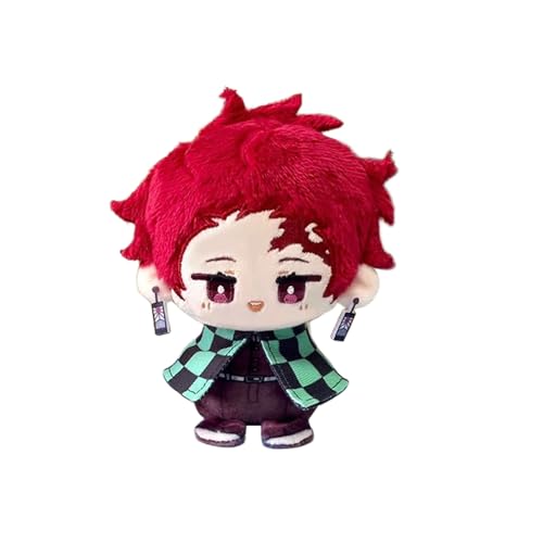 Anime-Plüschfiguren, 12 cm, niedliches Kamado Tanjiro/Kamado Nezuko/Rengoku Kyoujurou, weiches gefülltes Mini-Kissen, Anime-Figur, Anhänger, Taschenzubehör Anime-Plüschfiguren, 12 cm, niedliches Kamado Tanjiro/Kamado Nezuko/Rengoku Kyoujurou, weiches gefülltes Mini-Kissen, Anime-Figur, Anhänger, Taschenzubehör von Anjinguang