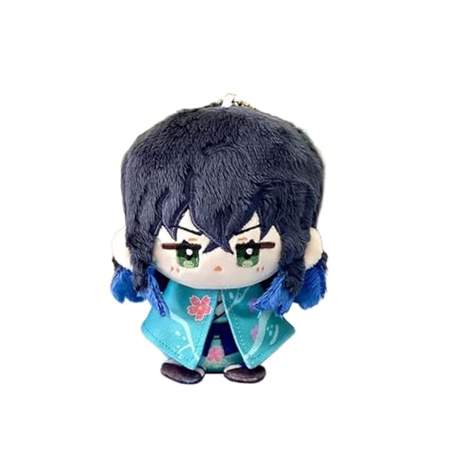 Anime-Plüschfiguren, 12 cm, niedliches Kamado Tanjiro/Kamado Nezuko/Rengoku Kyoujurou, weiches gefülltes Mini-Kissen, Anime-Figur, Anhänger, Taschenzubehör Anime-Plüschfiguren, 12 cm, niedliches Kamado Tanjiro/Kamado Nezuko/Rengoku Kyoujurou, weiches gefülltes Mini-Kissen, Anime-Figur, Anhänger, Taschenzubehör von Anjinguang