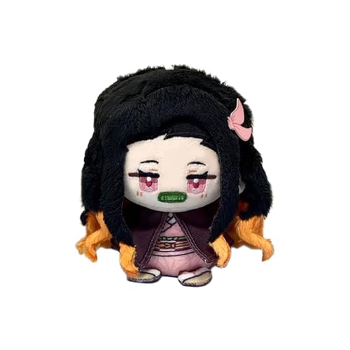 Anime-Plüschfiguren, 12 cm, niedliches Kamado Tanjiro/Kamado Nezuko/Rengoku Kyoujurou, weiches gefülltes Mini-Kissen, Anime-Figur, Anhänger, Taschenzubehör Anime-Plüschfiguren, 12 cm, niedliches Kamado Tanjiro/Kamado Nezuko/Rengoku Kyoujurou, weiches gefülltes Mini-Kissen, Anime-Figur, Anhänger, Taschenzubehör von Anjinguang