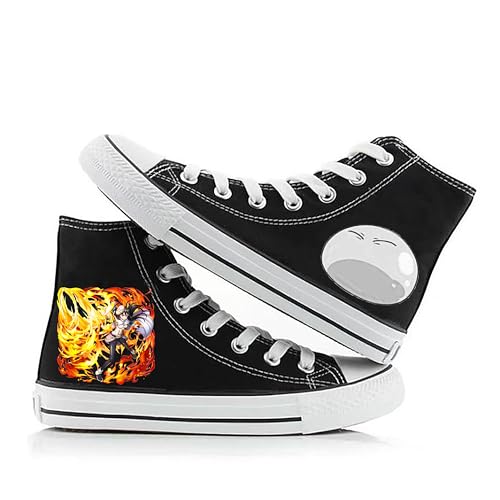 Anime That Time I Got Reincarnated as a Slime Canvas Shoes for Unisex Couple Rimuru High Top Sneakers Cartoon Shoes Casual Lace up Outdoor Sports Trainers Anime That Time I Got Reincarnated as a Slime Canvas Shoes for Unisex Couple Rimuru High Top Sneakers Cartoon Shoes Casual Lace up Outdoor Sports Trainers von Anjinguang