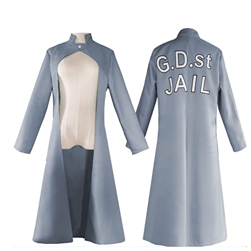 Anjinguang Cujoh Jolyne Cosplay Kostüm JJBA Cosplay Outfit Stein Ozean Anime Umhang Halloween Karneval Party Uniform von Anjinguang